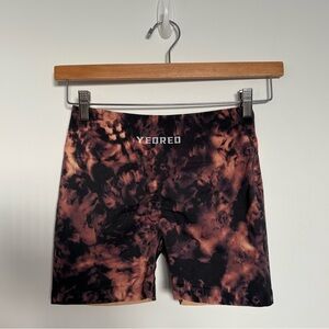 Amazon Yeoreo Womens Shorts Medium Scrunch Workout Butt Lifting Tie Dye Seamless